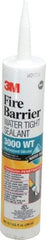 3M - 10.1 oz Cartridge Gray RTV Silicone Joint Sealant - 14 to 230°F Operating Temp, Series 3000WT - Exact Industrial Supply