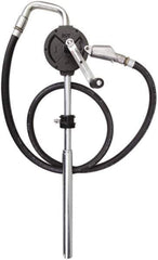 PRO-LUBE - Oil Lubrication 10 Gal/min Flow Cast Iron Rotary Hand Pump - For 15 to 55 Gal Container, Use with Diesel Fuel, Kerosene & Petroleum-Based Fluids, Do Not Use with Water-Based Media - Exact Industrial Supply