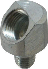 PRO-LUBE - 45° Head Angle, 1/4-28 NPT Steel Grease Fitting Adapter - 1/4" Hex - Exact Industrial Supply