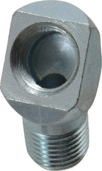 PRO-LUBE - 45° Head Angle, 1/8-27 NPT Steel Grease Fitting Adapter - 1/2" Hex - Exact Industrial Supply