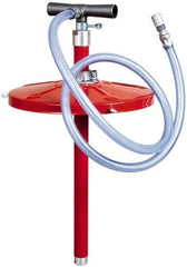 PRO-LUBE - Aluminium, NBR, PVC & Steel Hand Operated Drum Pump - 8 oz per Stroke, For 5 to 6-1/2 Gal Drums, For Tire Sealant - Exact Industrial Supply