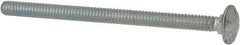 Value Collection - #10-24 UNC 3" Length Under Head, Standard Square Neck, Carriage Bolt - Grade 2 Steel, Zinc-Plated Finish - Exact Industrial Supply