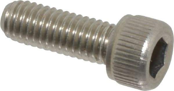 Value Collection - #10-32 UNF Hex Socket Drive, Socket Cap Screw - Grade 18-8 Stainless Steel, Uncoated, Fully Threaded, 9/16" Length Under Head - Exact Industrial Supply