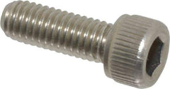 Value Collection - #10-32 UNF Hex Socket Drive, Socket Cap Screw - Grade 18-8 Stainless Steel, Uncoated, Fully Threaded, 9/16" Length Under Head - Exact Industrial Supply