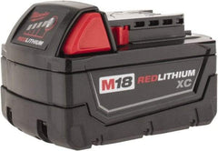 Milwaukee Tool - 18 Volt Lithium-Ion Power Tool Battery - 3 Ahr Capacity, 1 hr Charge Time, Series M18 XC RED - Exact Industrial Supply