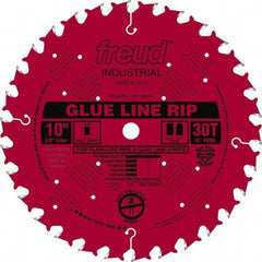 Freud - 10" Diam, 5/8" Arbor Hole Diam, 30 Tooth Wet & Dry Cut Saw Blade - Carbide-Tipped, Standard Round Arbor - Exact Industrial Supply