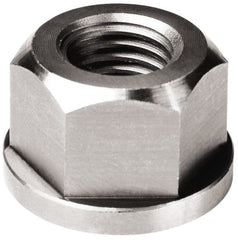 TE-CO - 7/8-9, 1-3/4" Flange Diam, 1-1/8" High, 1-7/16" Across Flats, Flange Nut - Exact Industrial Supply
