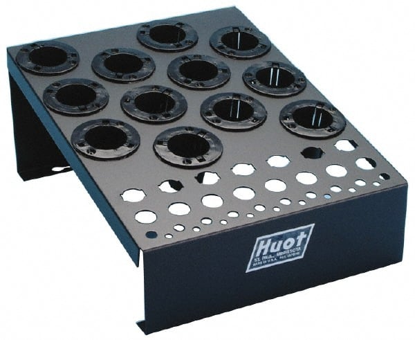 Huot - 12-1/2 Inches Width x 6-3/4 Inches Height NC Tool Holder and DA Collet Rack - Exact Industrial Supply