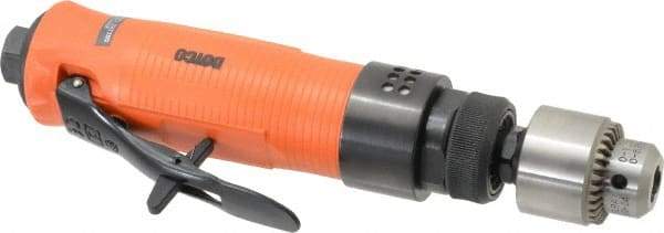 Dotco - 1/4" Keyed Chuck - Inline Handle, 3,500 RPM, 0.3 hp, 90 psi - Exact Industrial Supply