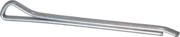 Made in USA - 1/8" Diam x 1-3/4" Long Hammerlock Cotter Pin - Grade 2, Zinc-Plated, Steel - Exact Industrial Supply