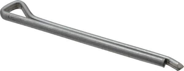 Made in USA - 3/16" Diam x 2-1/2" Long Hammerlock Cotter Pin - Grade 2, Zinc-Plated, Steel - Exact Industrial Supply