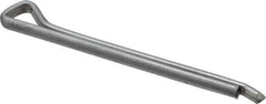 Made in USA - 3/16" Diam x 2-1/2" Long Hammerlock Cotter Pin - Grade 2, Zinc-Plated, Steel - Exact Industrial Supply