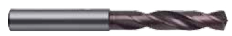 4.6mm Dia. - Carbide HP 3XD Drill-140Â° Point-Coolant-Bright - Exact Industrial Supply