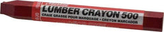 Markal - Clay Based Lumber Crayon - Red - Exact Industrial Supply