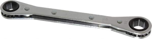 Proto - 3/8" x 7/16" 6 Point Ratcheting Box Wrench - Double End, 5-1/2" OAL, Steel - Exact Industrial Supply