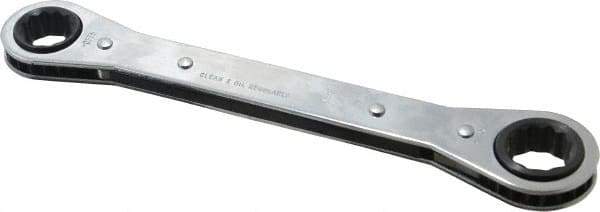 Proto - 5/8" x 11/16" 12 Point Ratcheting Box Wrench - Double End, 8-3/32" OAL, Steel - Exact Industrial Supply