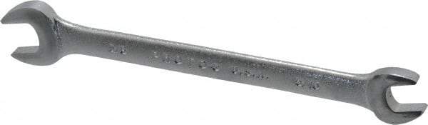 Proto - 5/16" x 3/8" Standard Open End Wrench - 5-1/8" OAL, Double End, Satin Finish, 15° Head Angle - Exact Industrial Supply