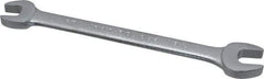 Proto - 3/8" x 7/16" Standard Open End Wrench - 5-3/4" OAL, Double End, Satin Finish, 15° Head Angle - Exact Industrial Supply