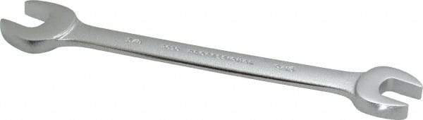 Proto - 9/16" x 5/8" Standard Open End Wrench - 7-5/8" OAL, Double End, Satin Finish, 15° Head Angle - Exact Industrial Supply