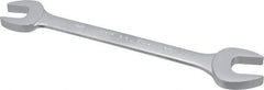 Proto - 3/4" x 7/8" Standard Open End Wrench - 9-1/2" OAL, Double End, Satin Finish, 15° Head Angle - Exact Industrial Supply