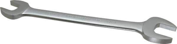 Proto - 1-1/16" x 1-1/4" Standard Open End Wrench - 13-9/16" OAL, Double End, Satin Finish, 15° Head Angle - Exact Industrial Supply