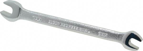 Proto - 6mm x 7mm Standard Open End Wrench - 4-1/2" OAL, Double End, Satin Finish, 15° Head Angle - Exact Industrial Supply