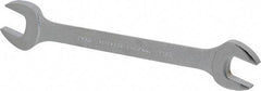 Proto - 21mm x 23mm Standard Open End Wrench - 10-1/8" OAL, Double End, Satin Finish, 15° Head Angle - Exact Industrial Supply
