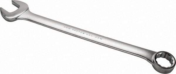 Proto - 2-3/16" 12 Point Offset Combination Wrench - 15° Offset Angle, 29-1/2" OAL, Steel, Satin Finish - Exact Industrial Supply