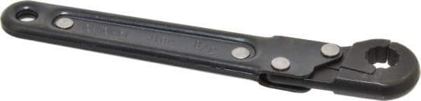 Proto - 3/8", Black Finish, Ratcheting Flare Nut Wrench - 12 Points, 5-7/16" OAL, Steel, Single End Head - Exact Industrial Supply