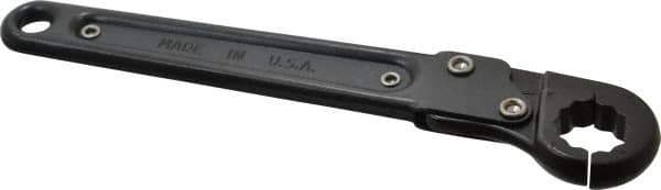 Proto - 5/8", Black Finish, Ratcheting Flare Nut Wrench - 12 Points, 7-1/4" OAL, Steel, Single End Head - Exact Industrial Supply