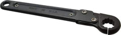 Proto - 5/8", Black Finish, Ratcheting Flare Nut Wrench - 12 Points, 7-1/4" OAL, Steel, Single End Head - Exact Industrial Supply