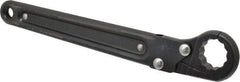 Proto - 7/8", Black Finish, Ratcheting Flare Nut Wrench - 12 Points, 9-3/8" OAL, Steel, Single End Head - Exact Industrial Supply
