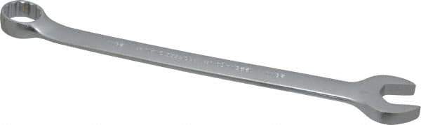 Proto - 28mm 12 Point Combination Wrench - 15° Offset Angle, 14-7/8" OAL, Steel, Satin Finish - Exact Industrial Supply