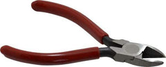 Proto - 4-7/16" OAL, Diagonal Cutter - 9/16" Jaw Length x 9/16" Jaw Width, Oval Head, Plastisol Handle - Exact Industrial Supply