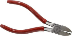 Proto - 5-1/16" OAL, Diagonal Cutter - 3/4" Jaw Length x 19/32" Jaw Width, Oval Head, Plastisol Handle - Exact Industrial Supply