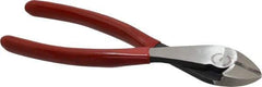 Proto - 7-5/16" OAL, Diagonal Cutter - 23/32" Jaw Length x 7/8" Jaw Width, Round Head, Plastisol Handle - Exact Industrial Supply