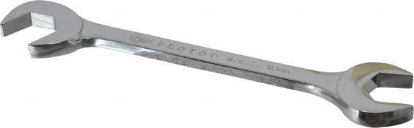 Proto - 19mm Standard Open End Wrench - 7" OAL, Double End, Chrome Finish, 15° & 60° Head Angle - Exact Industrial Supply