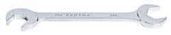Proto - 3/8" Standard Open End Wrench - 4-3/4" OAL, Double End, Chrome Finish, 15° & 60° Head Angle - Exact Industrial Supply