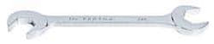 Proto - 3/8" Standard Open End Wrench - 4-3/4" OAL, Double End, Chrome Finish, 15° & 60° Head Angle - Exact Industrial Supply
