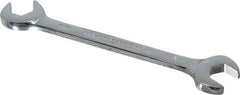 Proto - 7/16" Standard Open End Wrench - 5" OAL, Double End, Chrome Finish, 15° & 60° Head Angle - Exact Industrial Supply