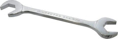 Proto - 15/16" Standard Open End Wrench - 8-3/4" OAL, Double End, Chrome Finish, 15° & 60° Head Angle - Exact Industrial Supply
