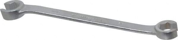 Proto - 5/8 x 11/16", Chrome Finish, Open End Flare Nut Wrench - 6 Points, 8-3/4" OAL, Steel, Double End Head - Exact Industrial Supply