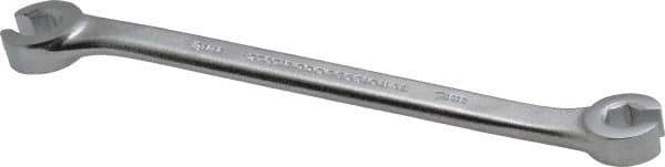 Proto - 7 x 8mm, Chrome Finish, Open End Flare Nut Wrench - 6 Points, 5-11/16" OAL, Steel, Double End Head - Exact Industrial Supply