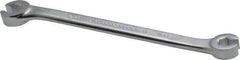 Proto - 7 x 8mm, Chrome Finish, Open End Flare Nut Wrench - 6 Points, 5-11/16" OAL, Steel, Double End Head - Exact Industrial Supply