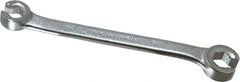 Proto - 9 x 11mm, Chrome Finish, Open End Flare Nut Wrench - 6 Points, 6-5/16" OAL, Steel, Double End Head - Exact Industrial Supply