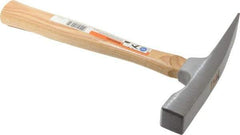 Stanley - 1-1/2 Lb Head Bricklayer's Hammer - 11" OAL, Wood Handle - Exact Industrial Supply