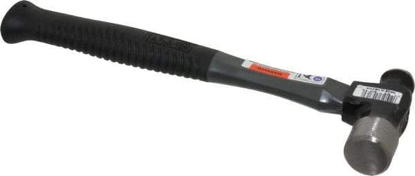 Stanley - 1 Lb Head High Carbon Steel Ball Pein Hammer - Graphite Handle, 12-3/4" OAL, Graphite with Rubber Grip - Exact Industrial Supply