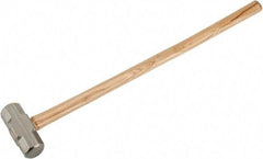 Stanley - 8 Lb Head, 34-1/4" Long Sledge Hammer - Steel Head, Wood Handle - Exact Industrial Supply