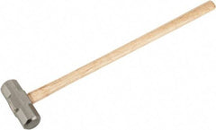 Stanley - 10 Lb Head, 34-3/8" Long Sledge Hammer - Steel Head, Wood Handle - Exact Industrial Supply
