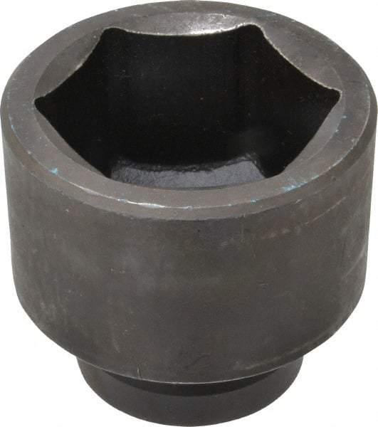 Proto - 1" Drive 2-1/2" Standard Impact Socket - 6 Points, 3-1/2" OAL - Exact Industrial Supply